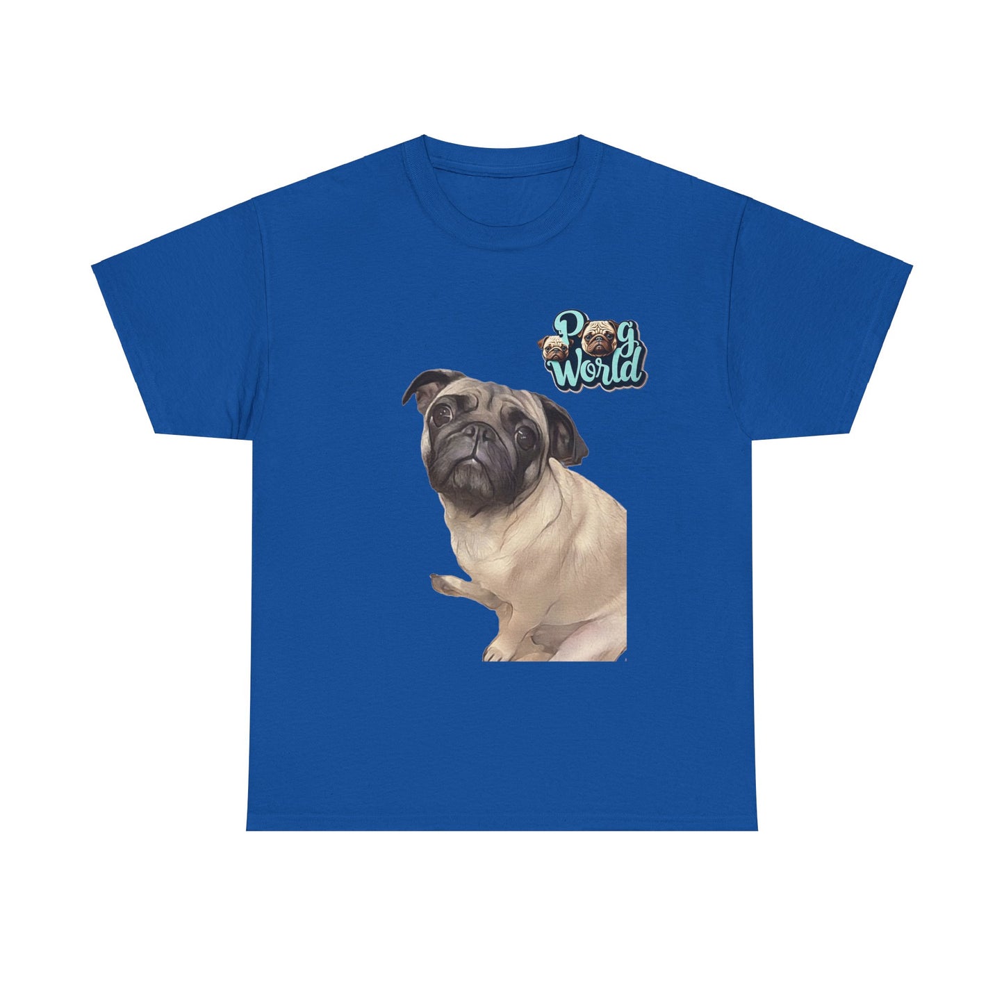 PUG WORLD Unisex Heavy Cotton Tee