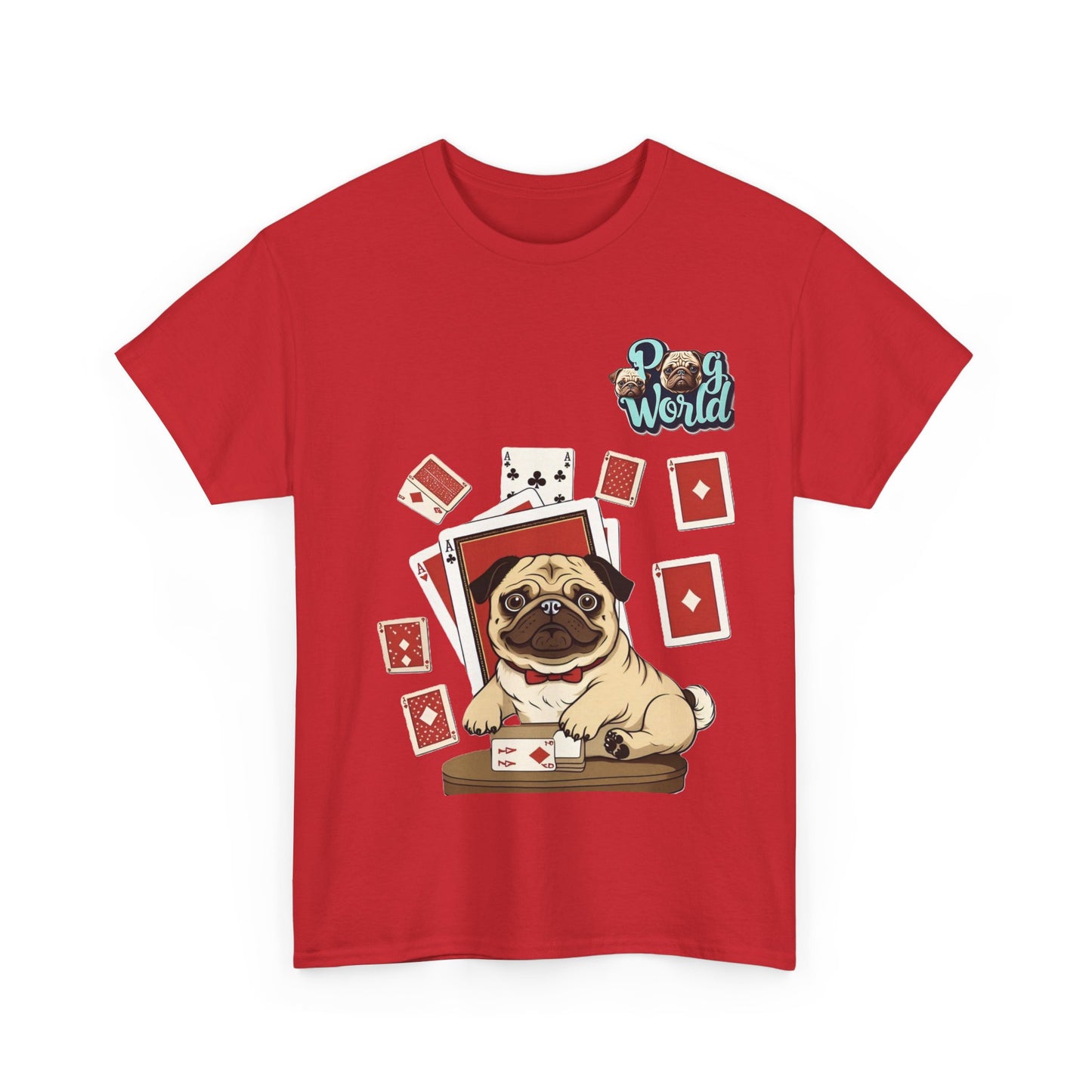 PUG WORLD Unisex Heavy Cotton Tee