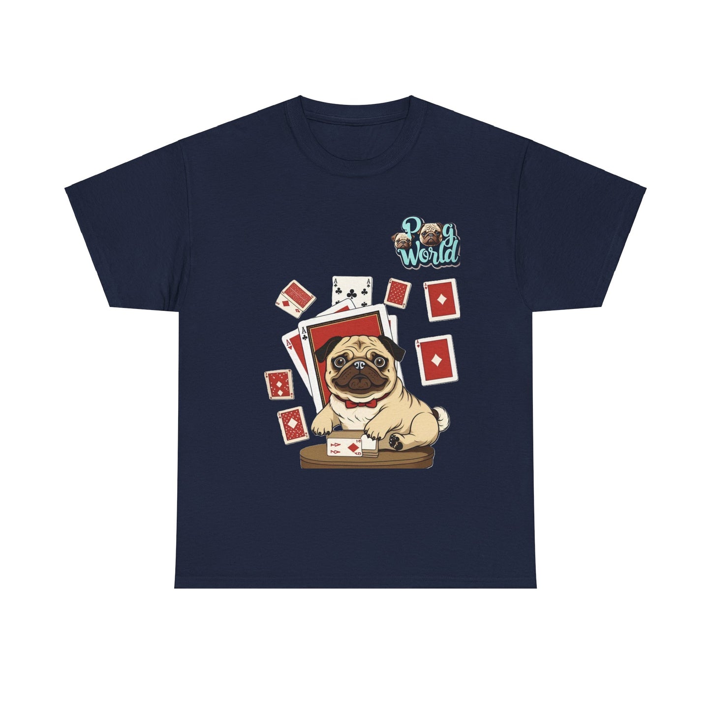 PUG WORLD Unisex Heavy Cotton Tee