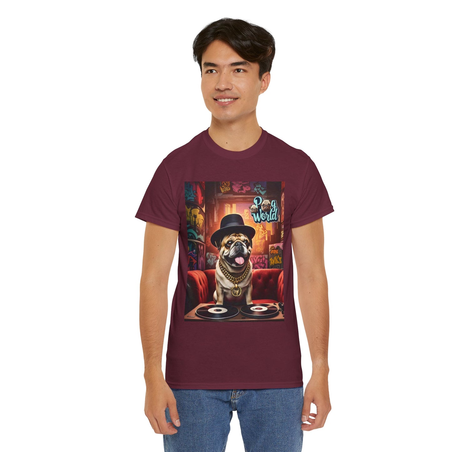 PUG WORLD DJ Unisex Heavy Cotton Tee