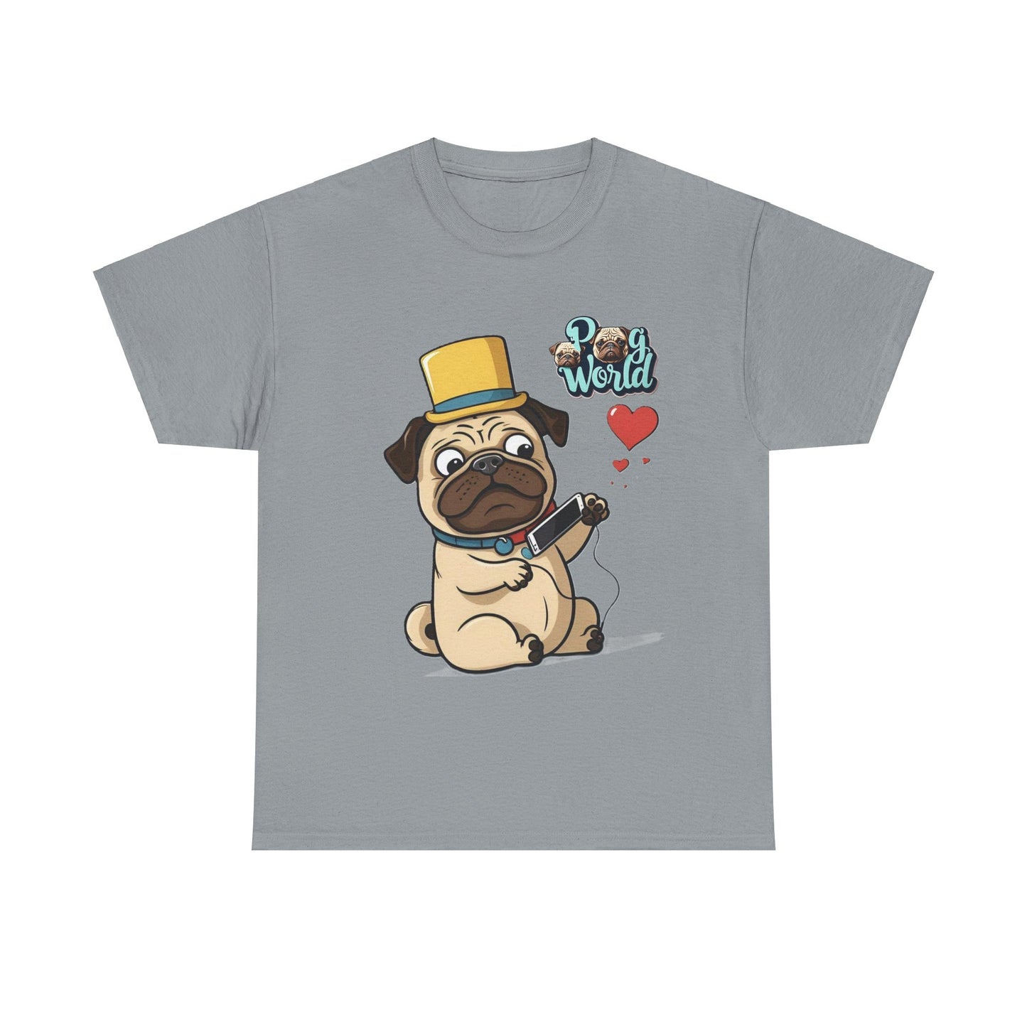 PUG WORDL Unisex Heavy Cotton Tee