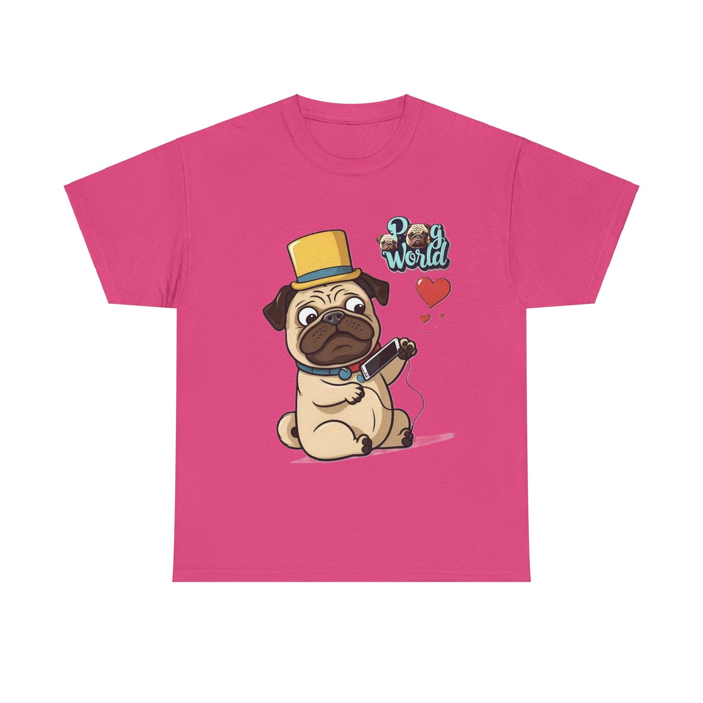 PUG WORDL Unisex Heavy Cotton Tee