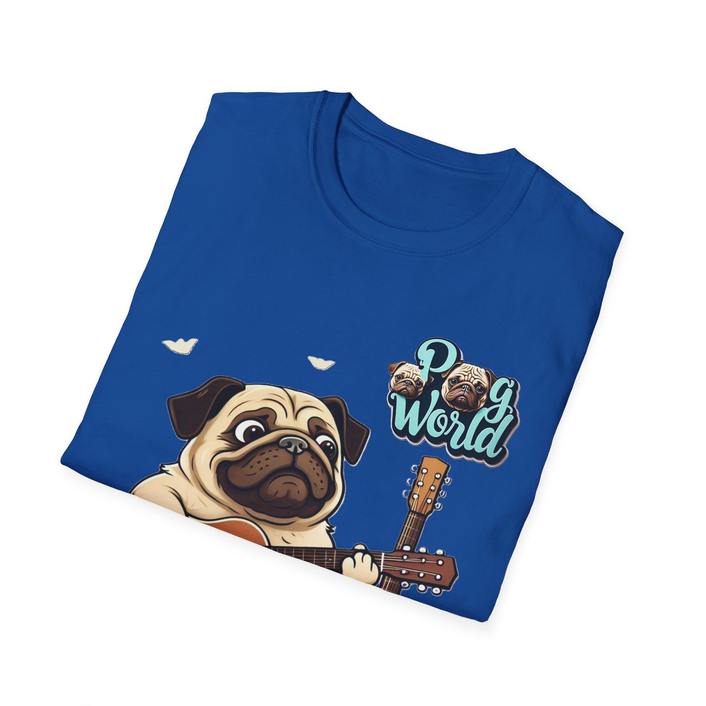 PUG WORDL GUITAR Unisex Softstyle T-Shirt