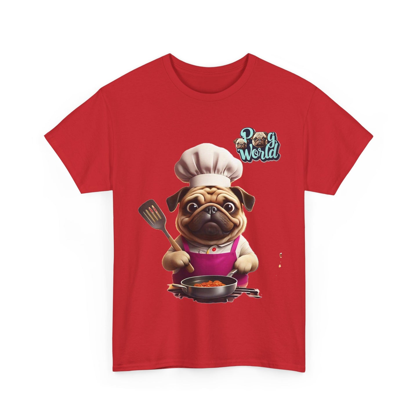 PUG WORLD Unisex Heavy Cotton Tee