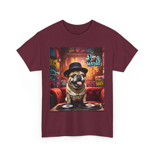 PUG WORLD DJ Unisex Heavy Cotton Tee