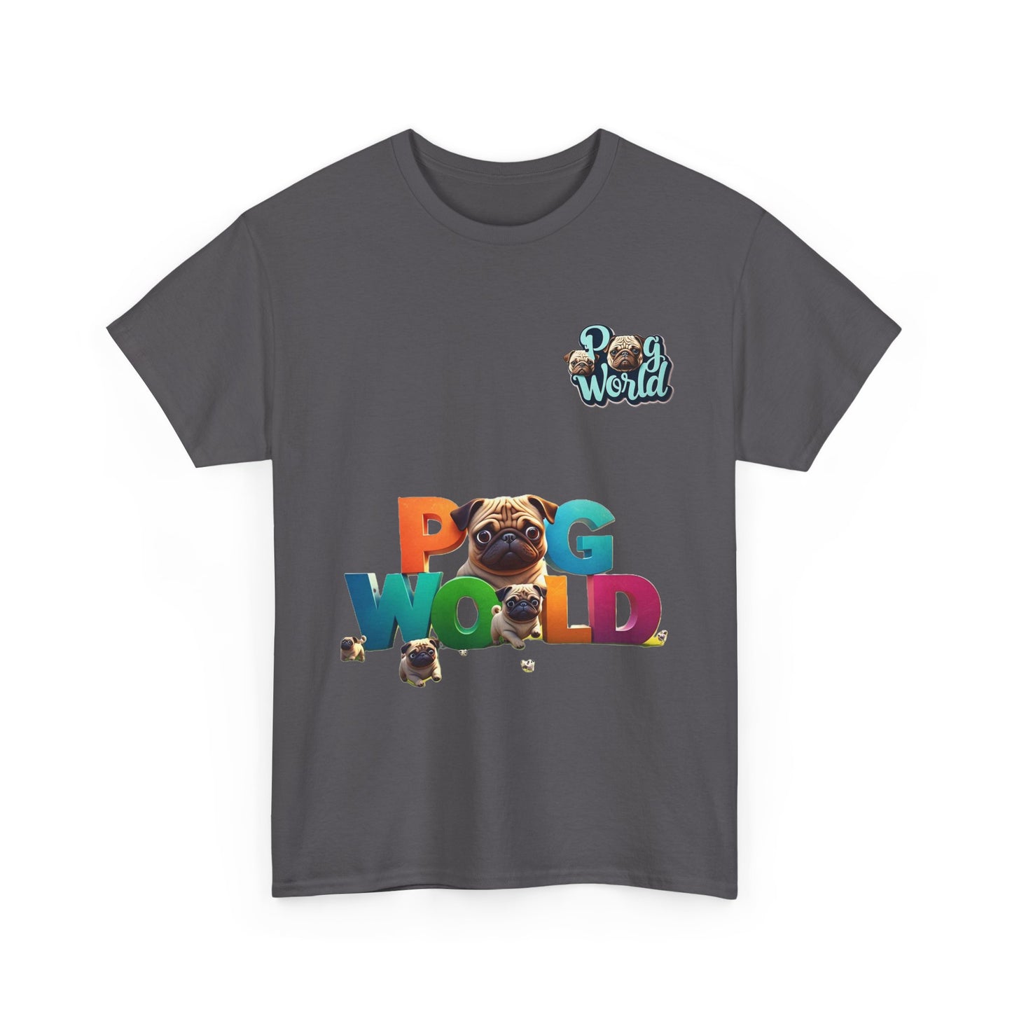 PUG WORDL Unisex Heavy Cotton Tee