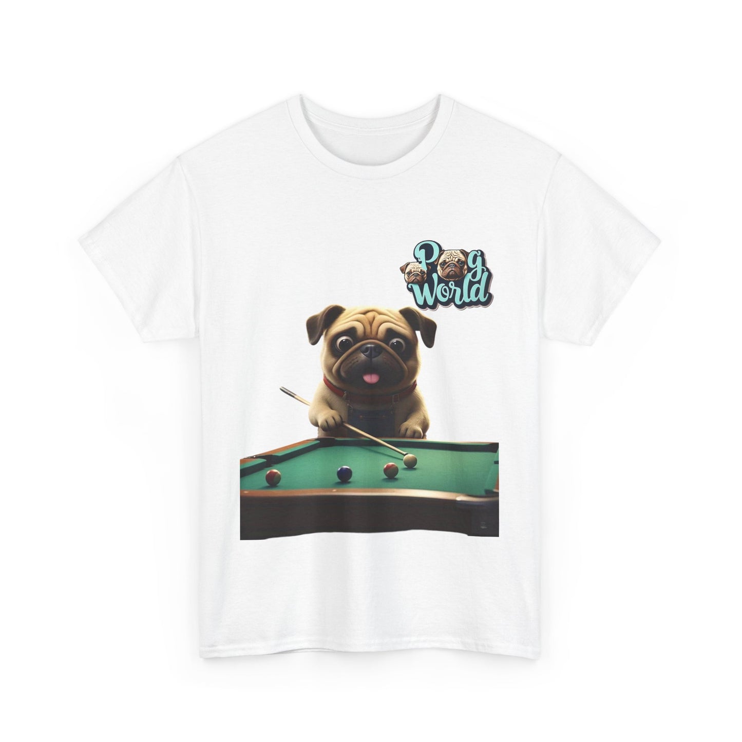 PUG WORDL POOL Unisex Heavy Cotton Tee