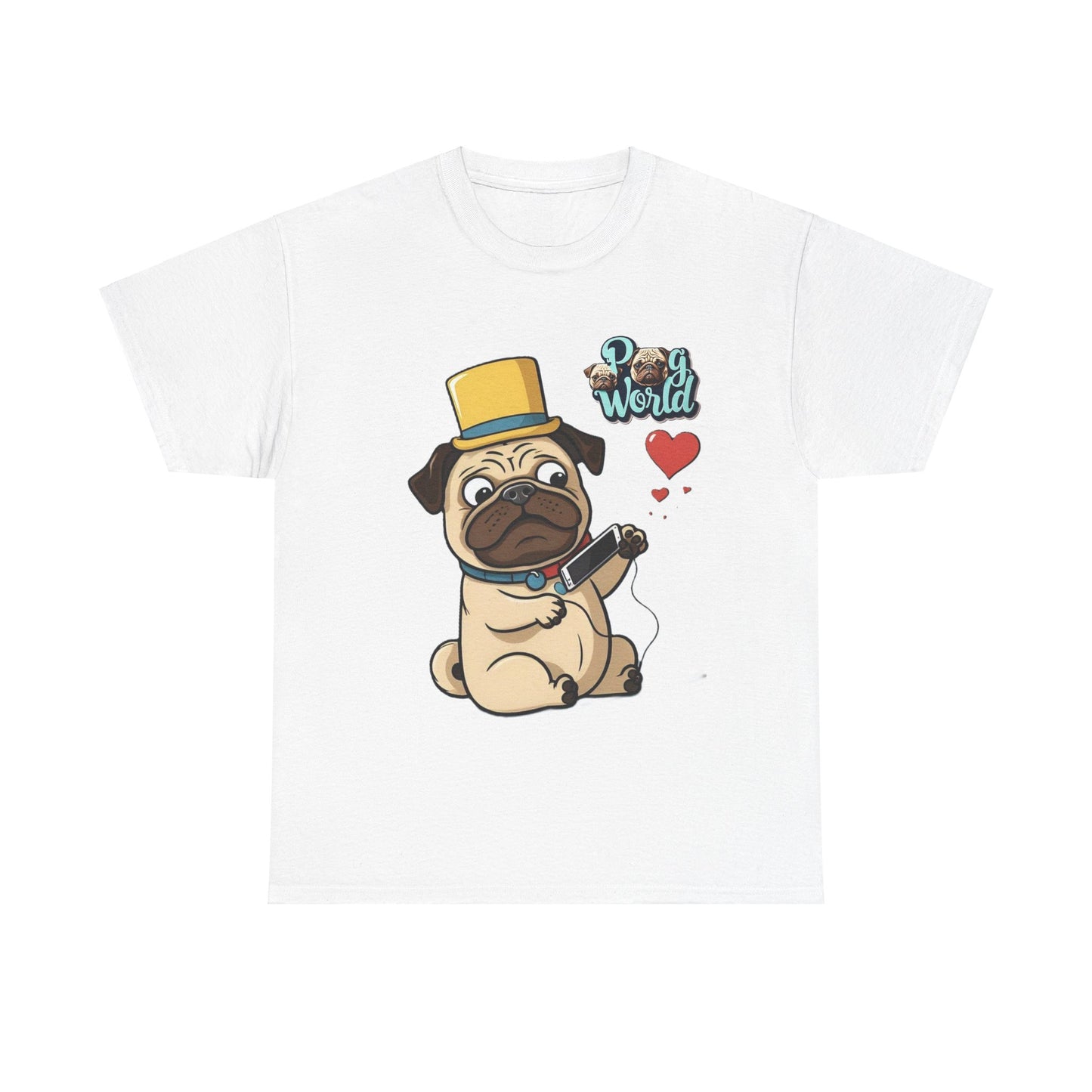 PUG WORDL Unisex Heavy Cotton Tee