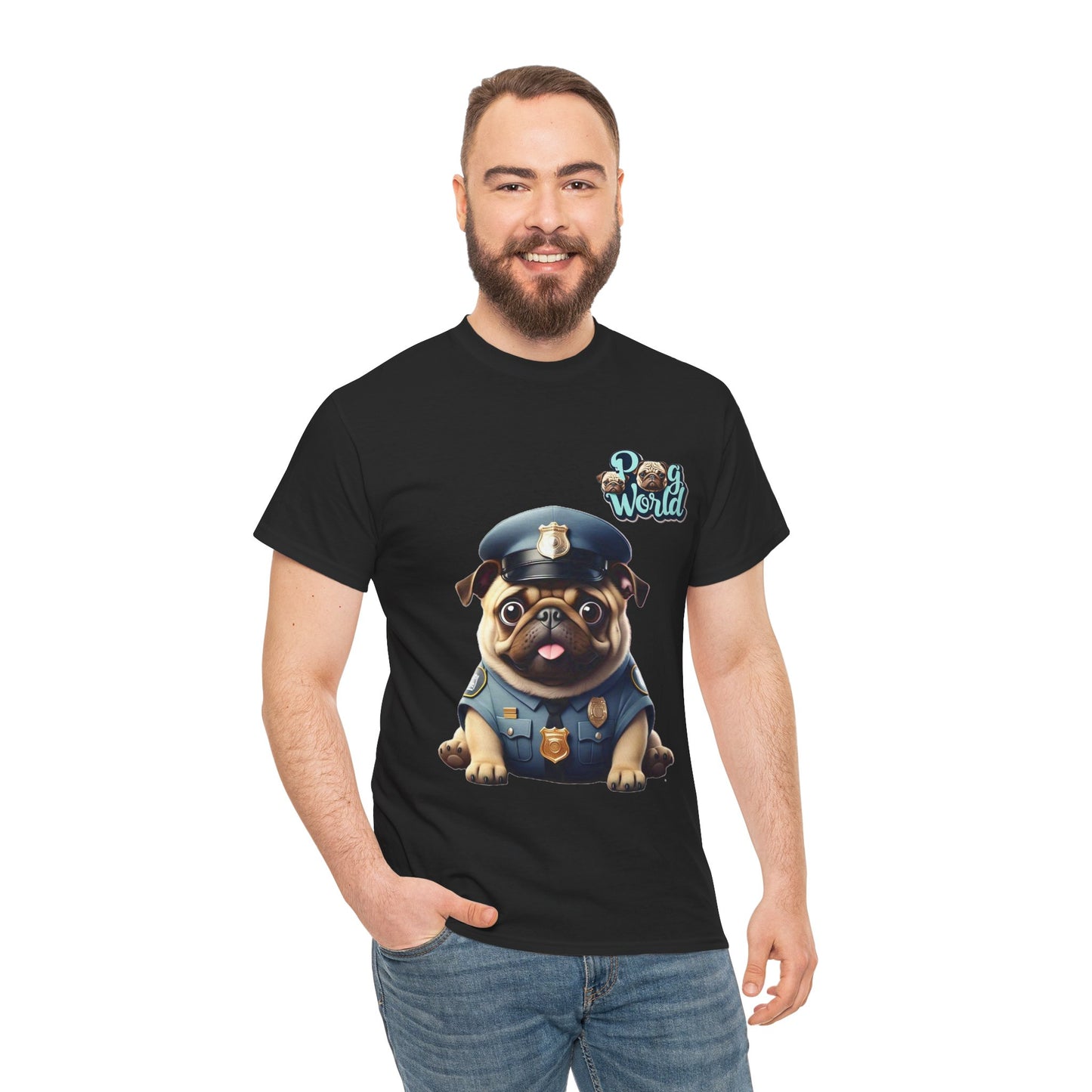 PUG WORLD Unisex Heavy Cotton Tee