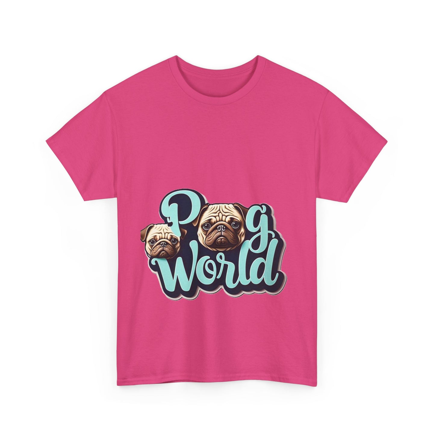 PUG WORLD Unisex Heavy Cotton Tee