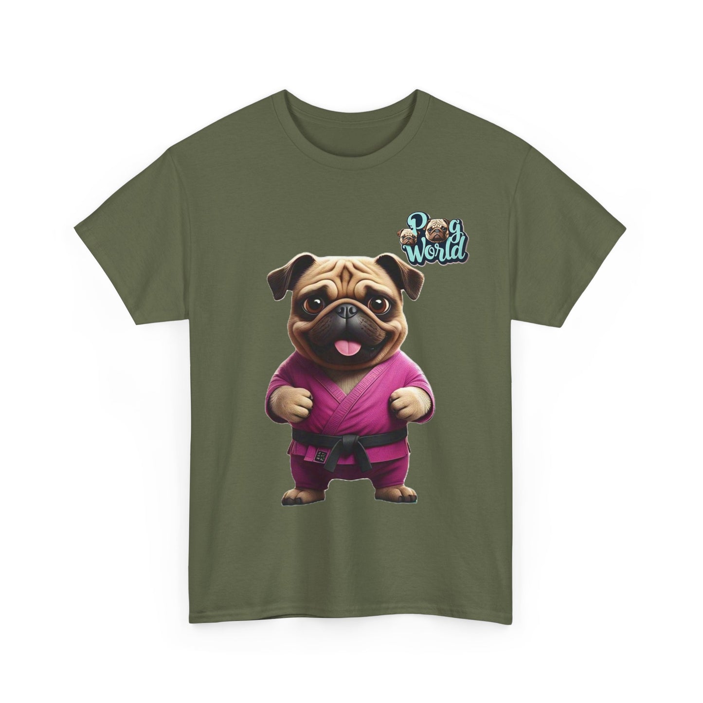 PUG WORLD Unisex Heavy Cotton Tee