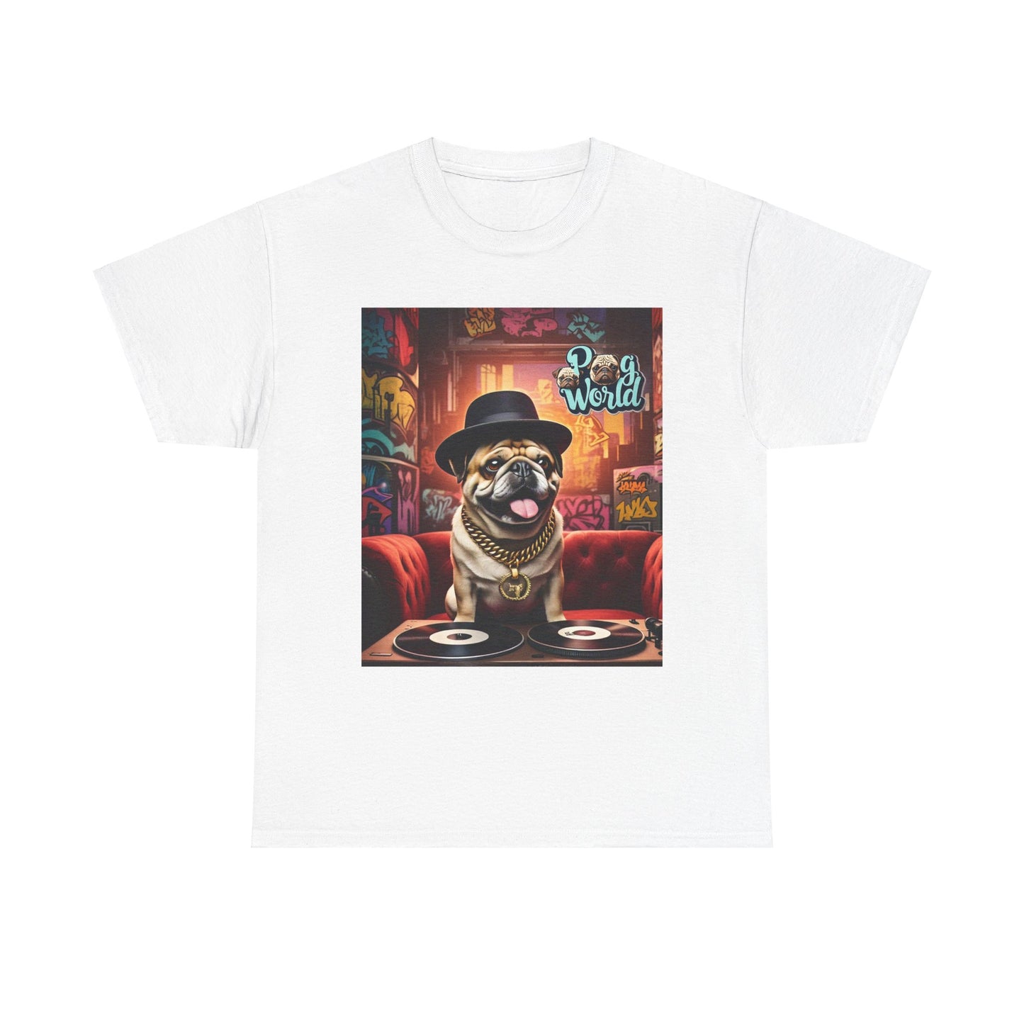 PUG WORLD DJ Unisex Heavy Cotton Tee