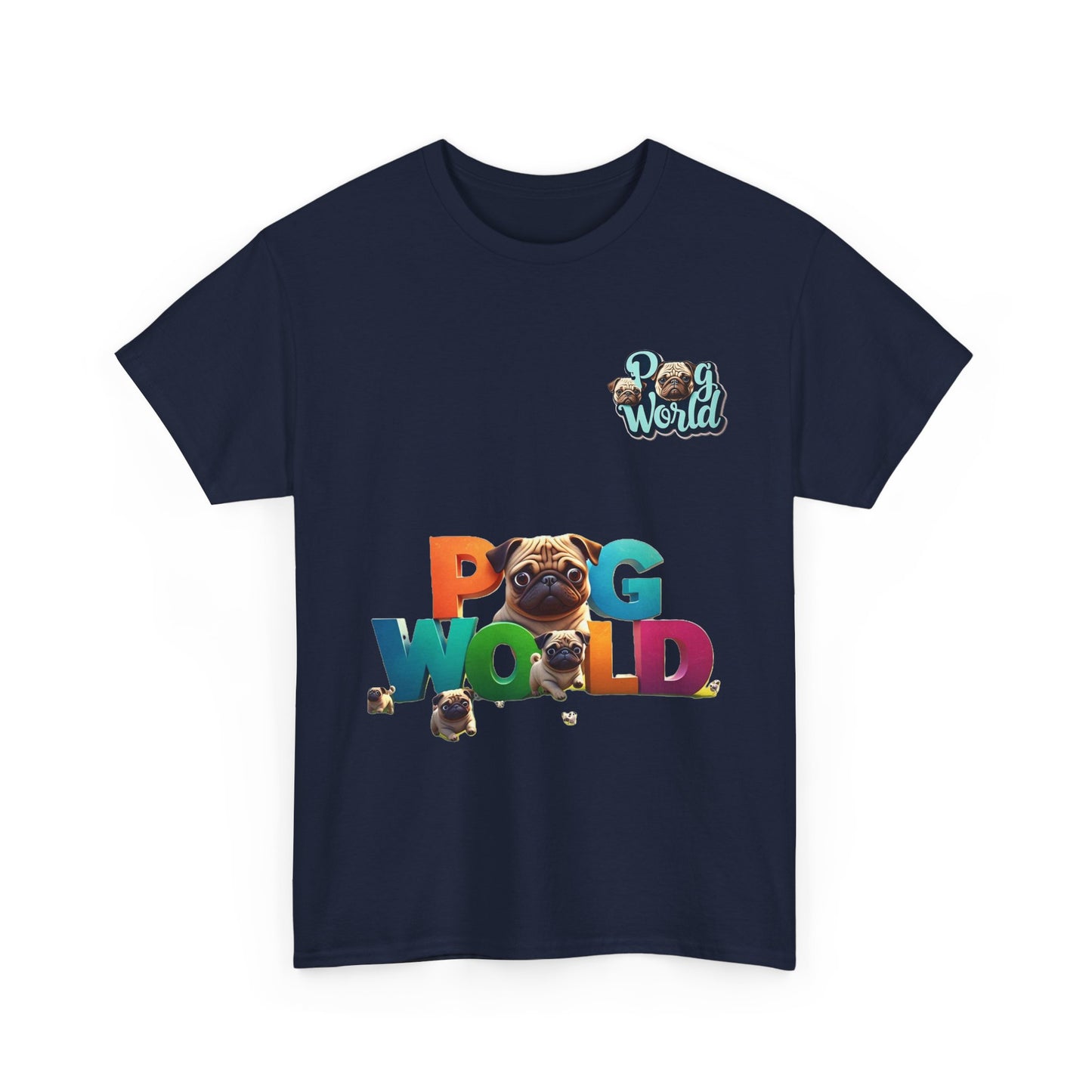 PUG WORDL Unisex Heavy Cotton Tee