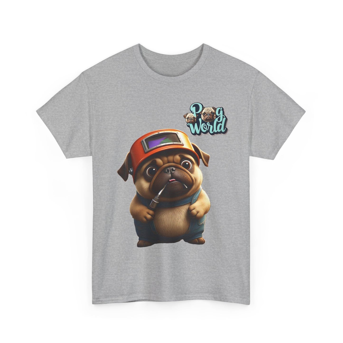 PUG WORDL WELDER Unisex Heavy Cotton Tee