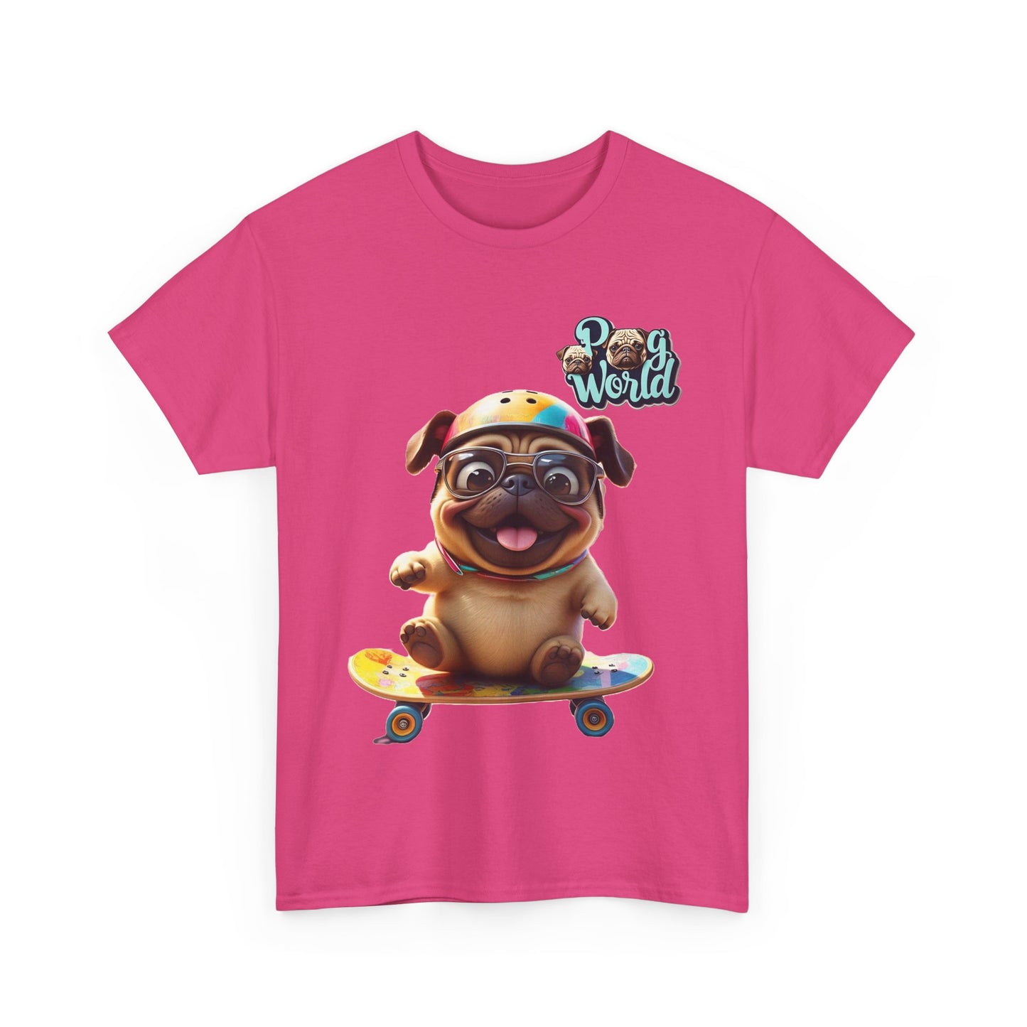 PUG WORLD Unisex Heavy Cotton Tee