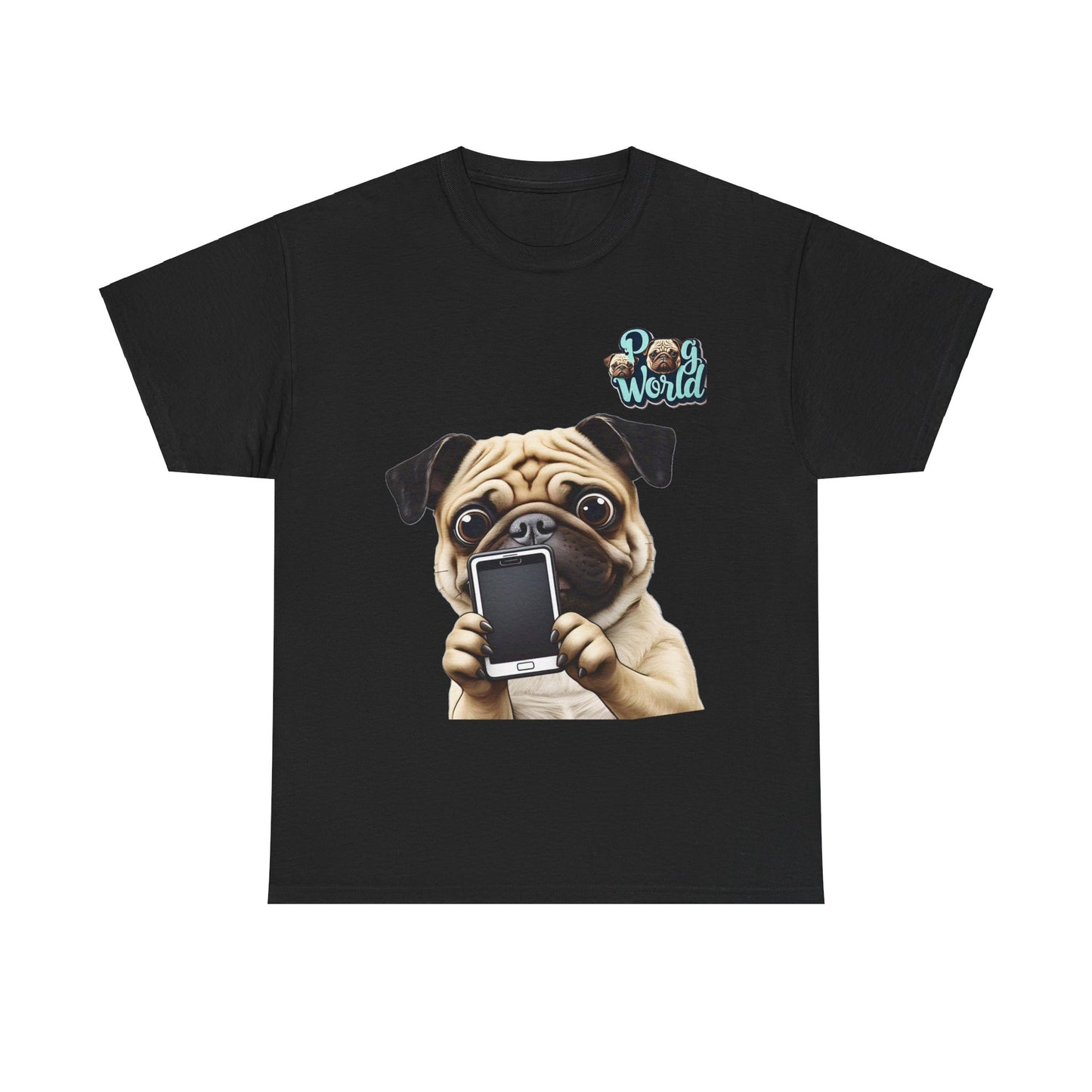 PUG WORLD Unisex Heavy Cotton Tee