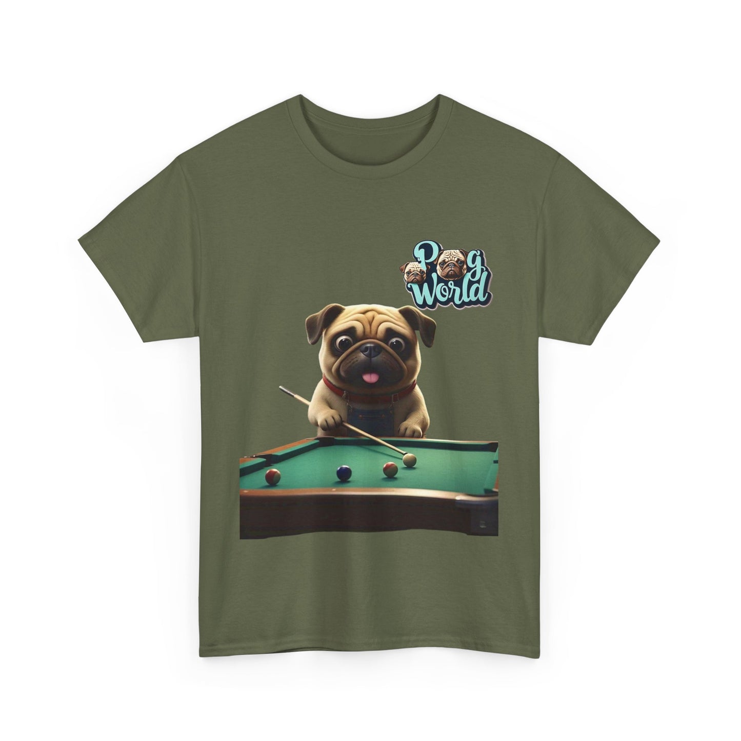 PUG WORDL POOL Unisex Heavy Cotton Tee