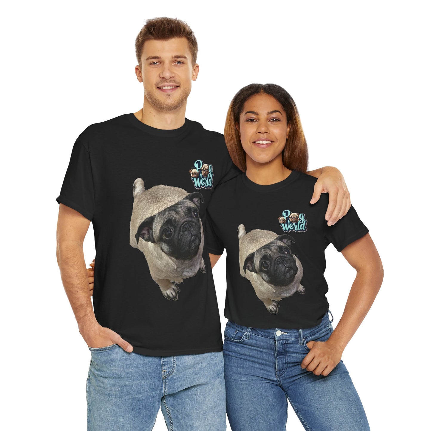 PUG WORDL Unisex Heavy Cotton Tee