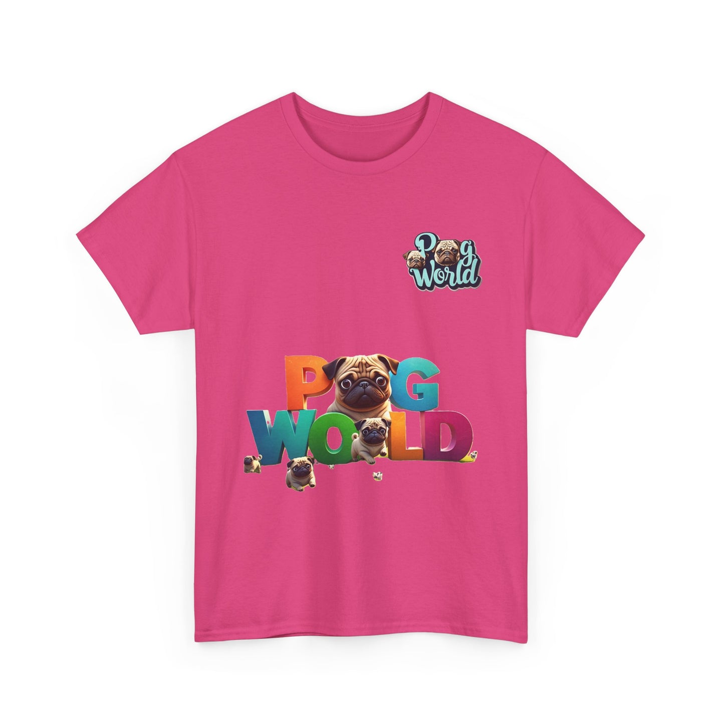 PUG WORDL Unisex Heavy Cotton Tee