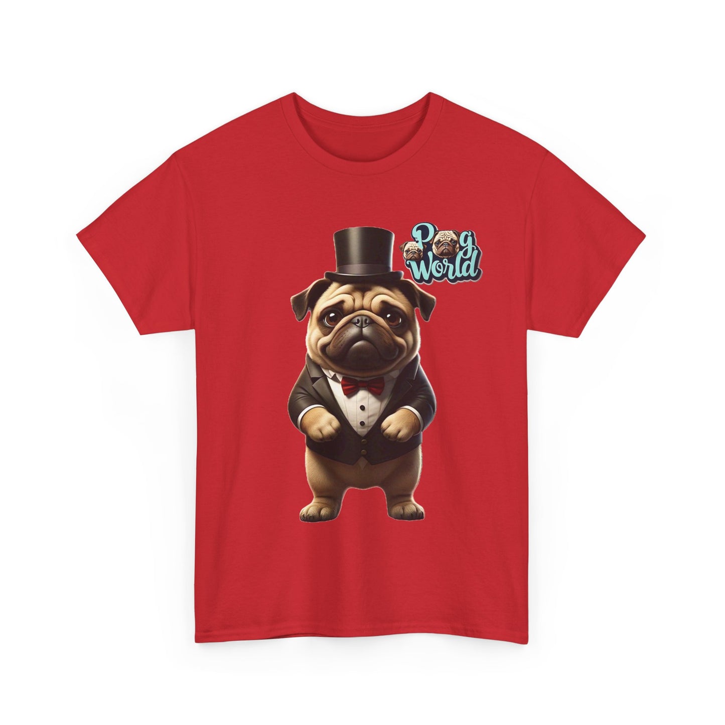 PUG WORLD Unisex Heavy Cotton Tee