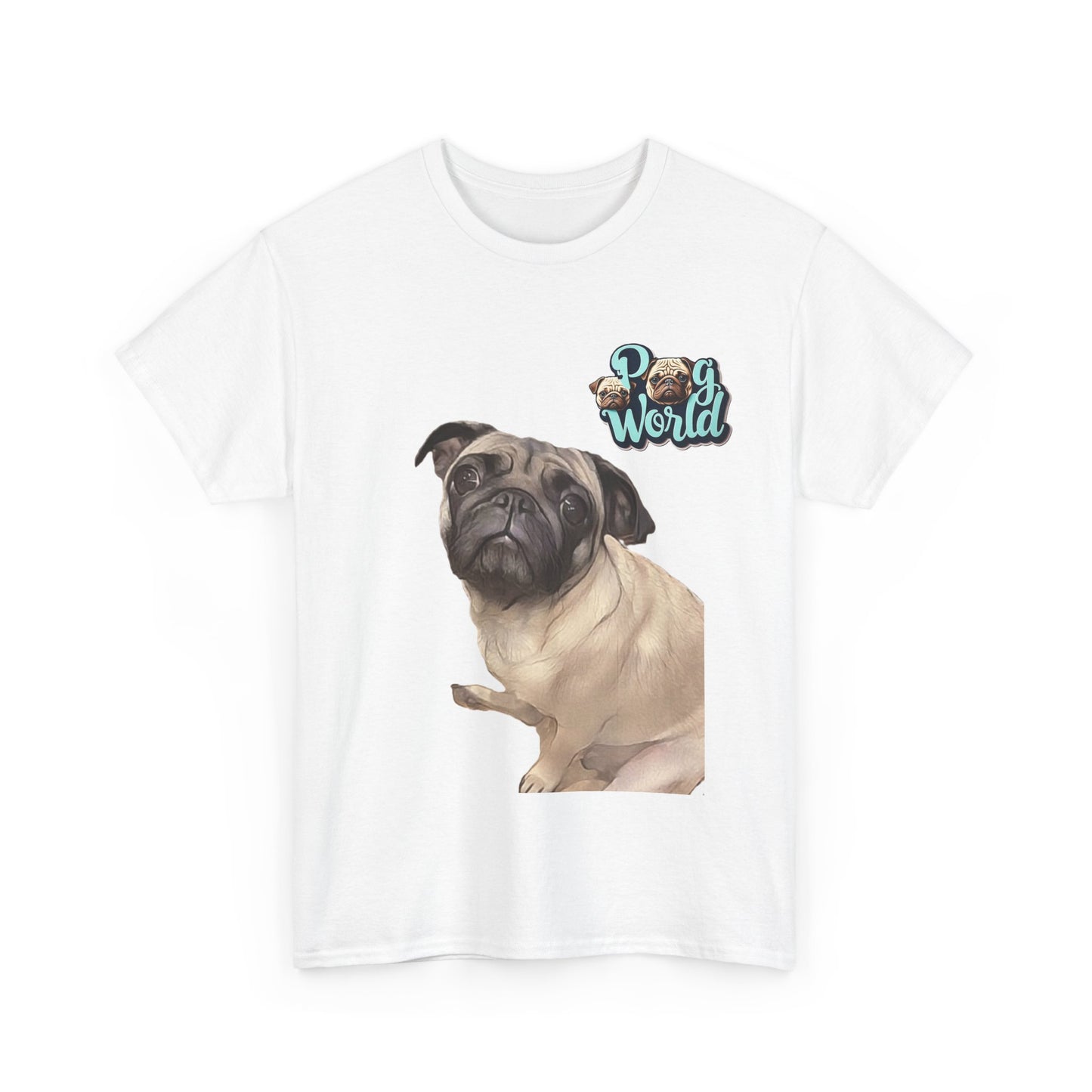 PUG WORLD Unisex Heavy Cotton Tee