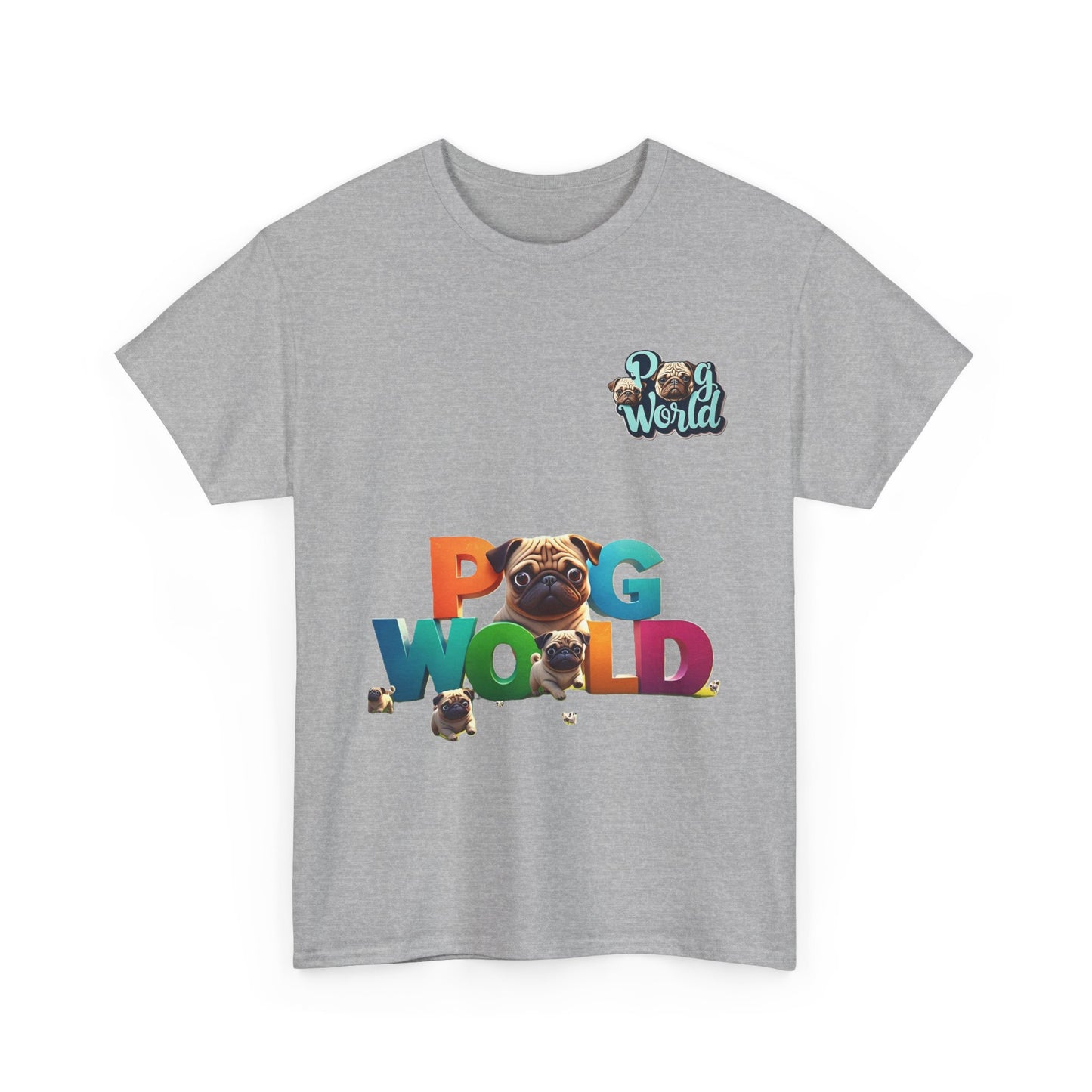 PUG WORDL Unisex Heavy Cotton Tee