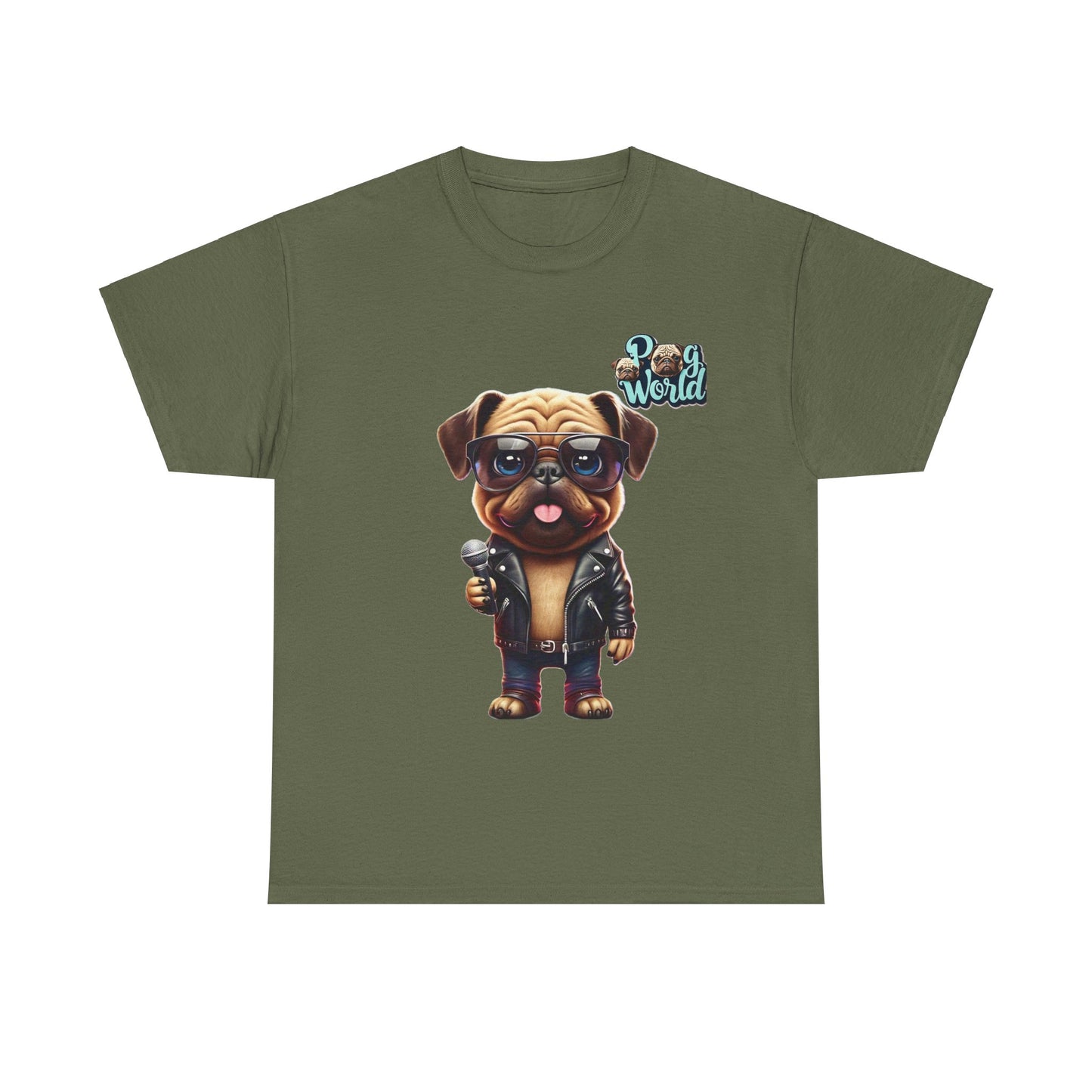 PUG WORLD Unisex Heavy Cotton Tee