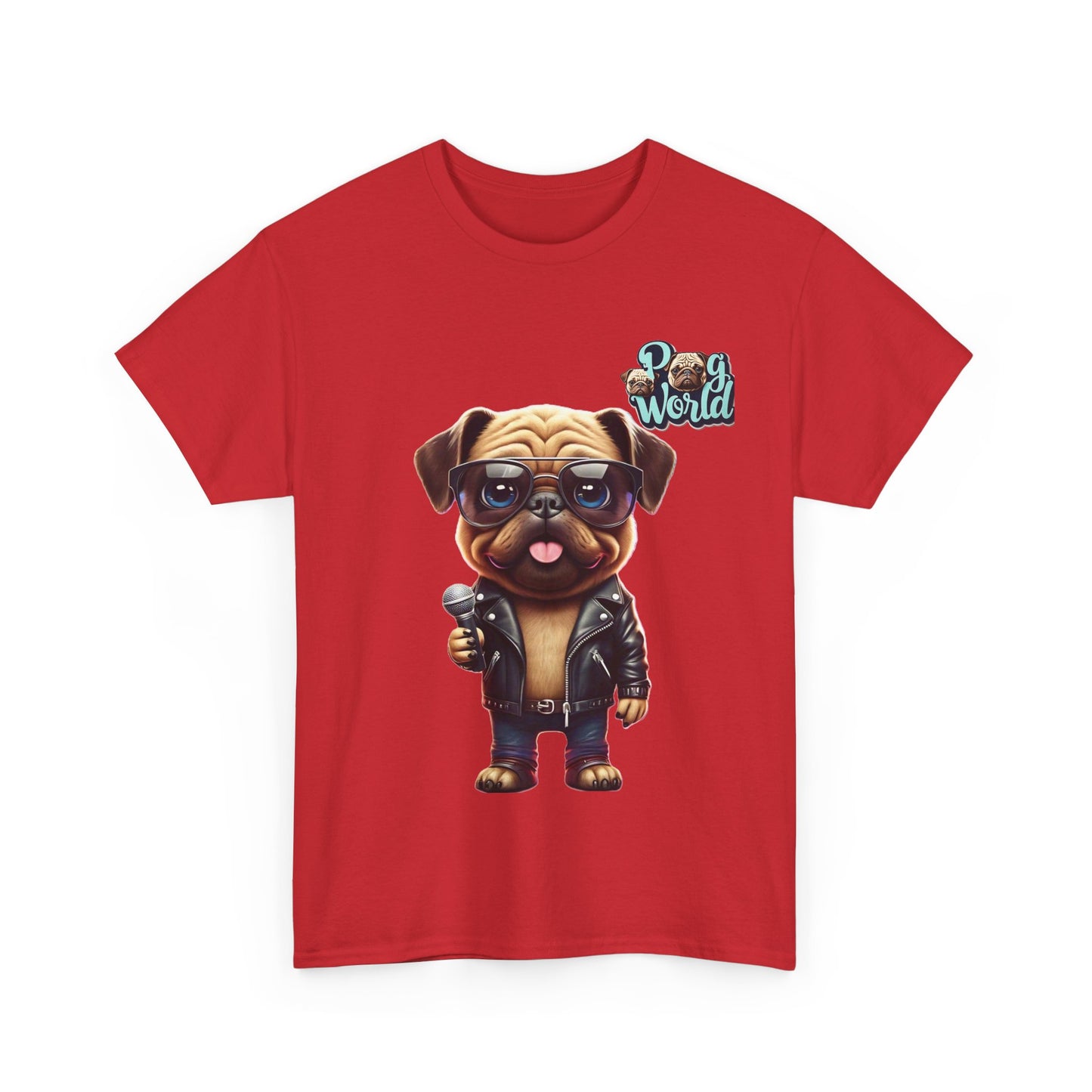 PUG WORLD Unisex Heavy Cotton Tee