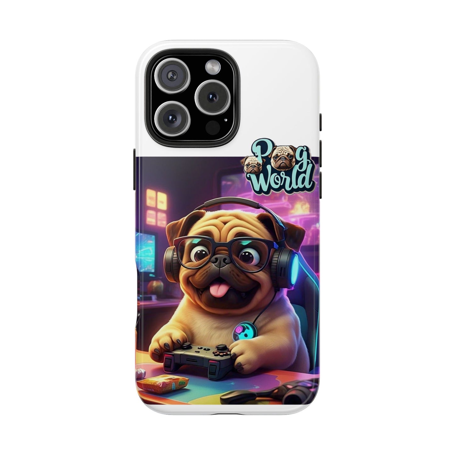 PUG WORDL Tough Phone Cases