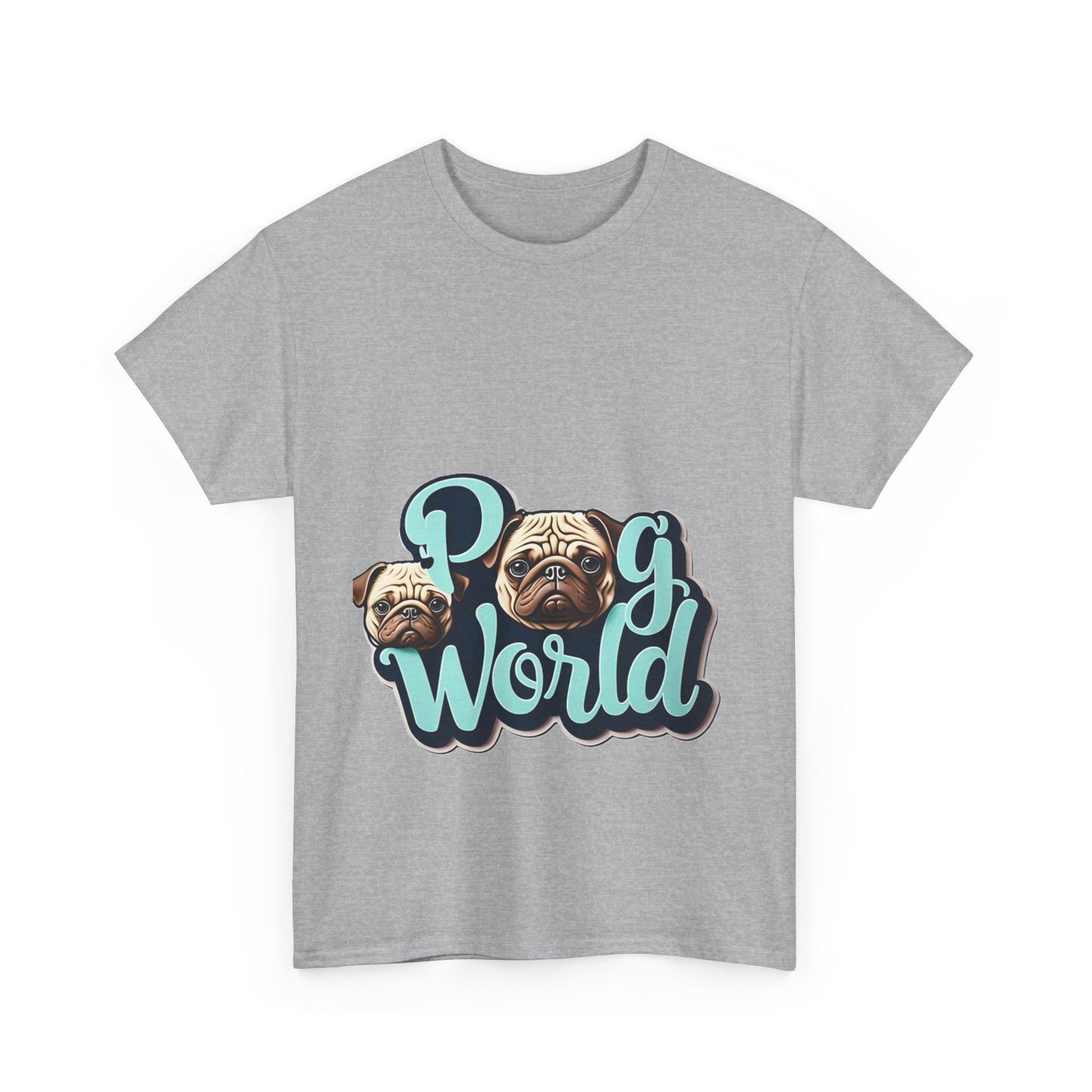 PUG WORLD Unisex Heavy Cotton Tee