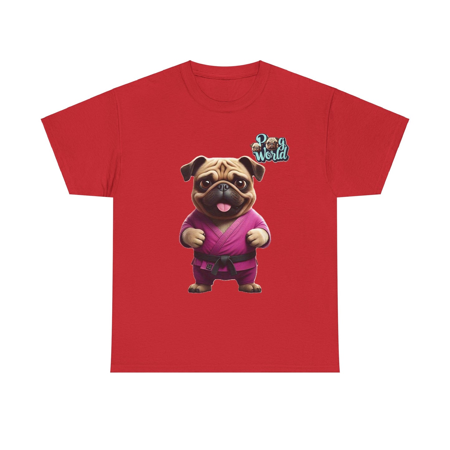 PUG WORLD Unisex Heavy Cotton Tee