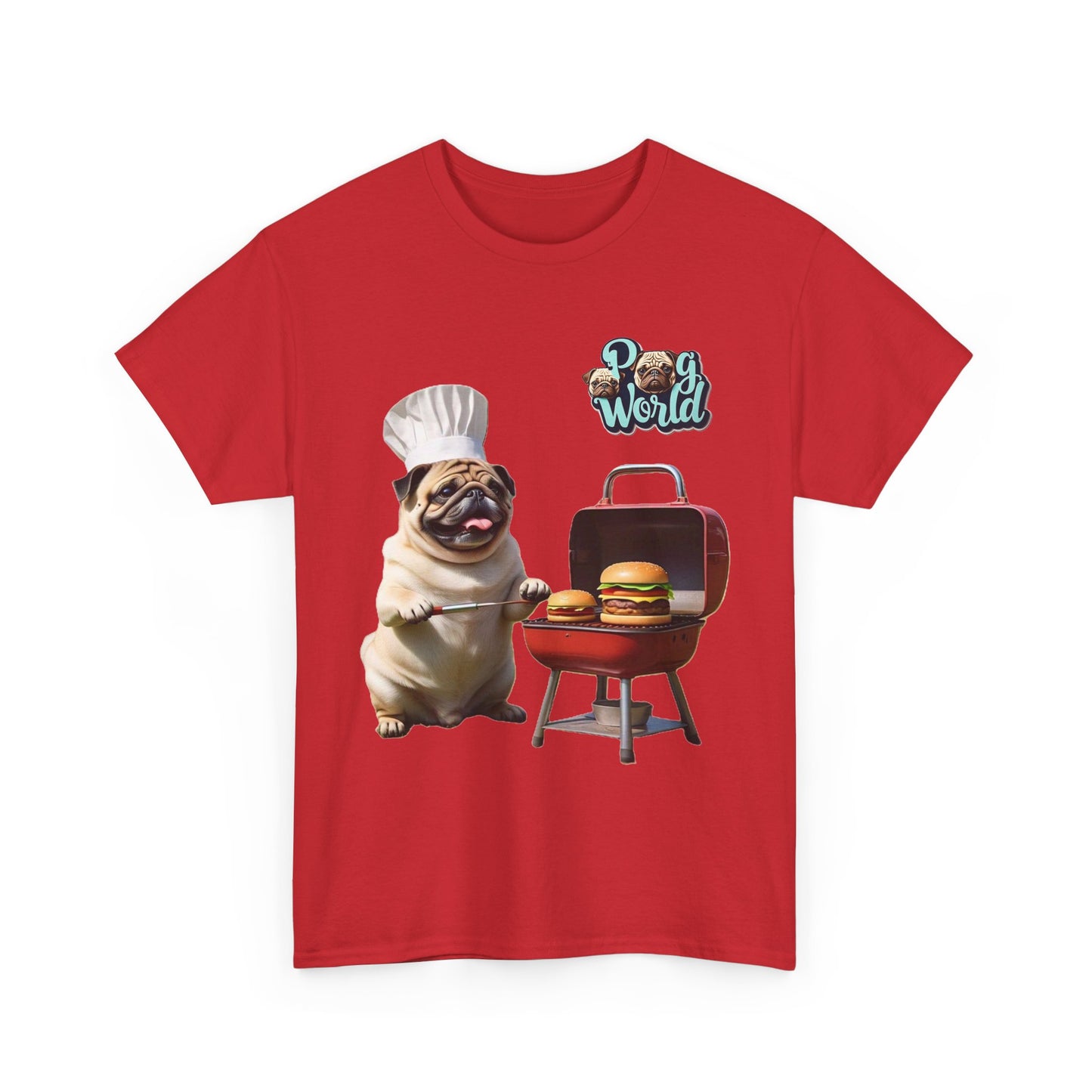 PUG WORLD Unisex Heavy Cotton Tee