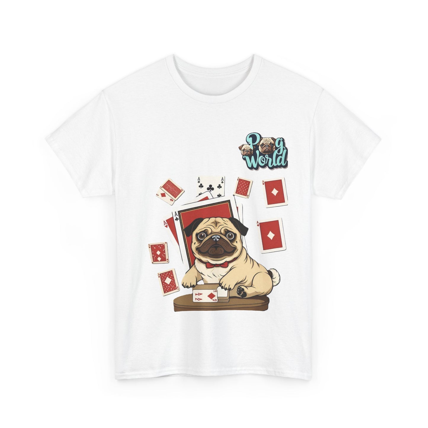 PUG WORLD Unisex Heavy Cotton Tee