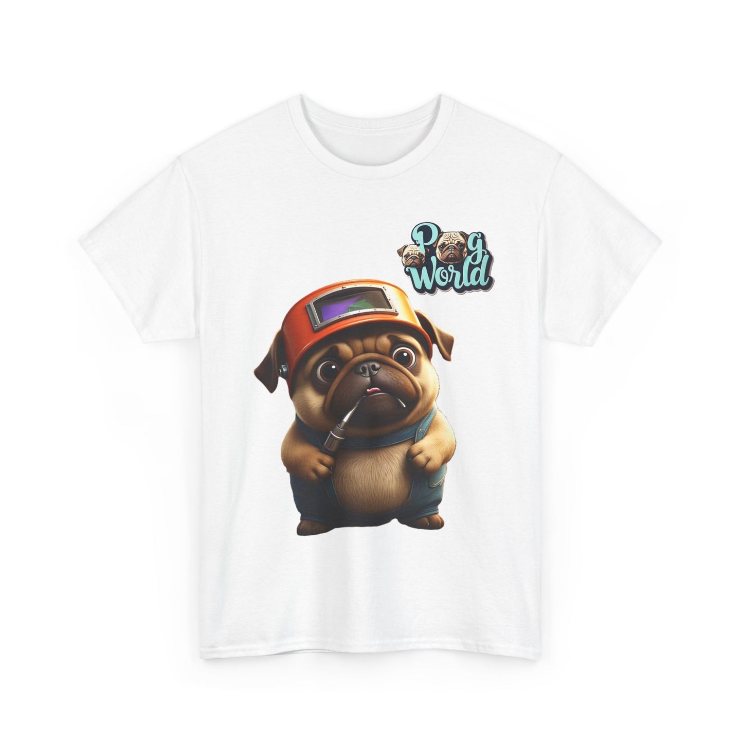 PUG WORDL WELDER Unisex Heavy Cotton Tee