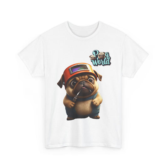 PUG WORDL WELDER Unisex Heavy Cotton Tee