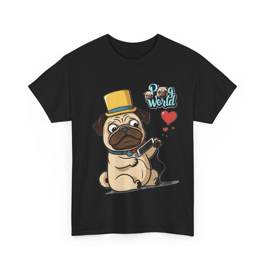 PUG WORDL Unisex Heavy Cotton Tee