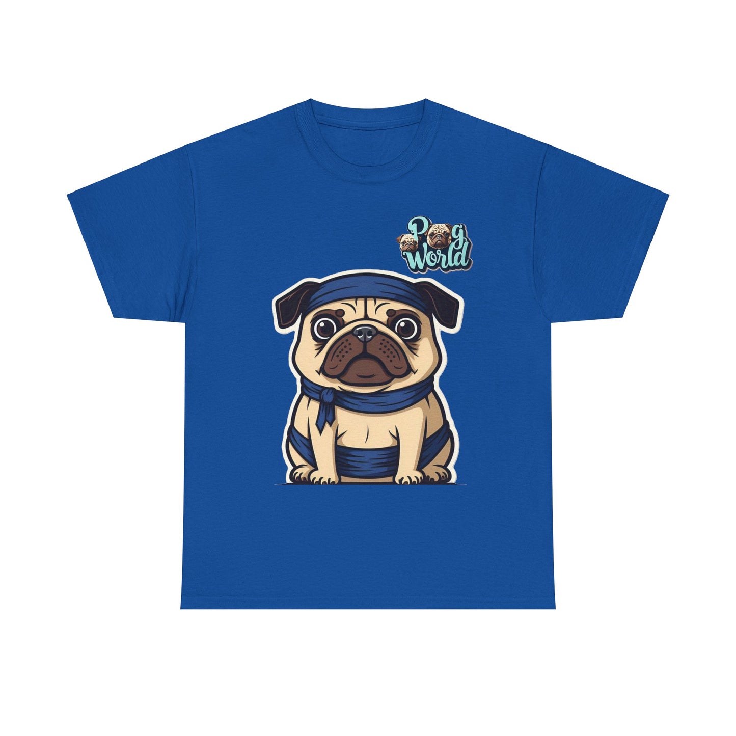 PUG WORDL SAMURAI  Unisex Heavy Cotton Tee