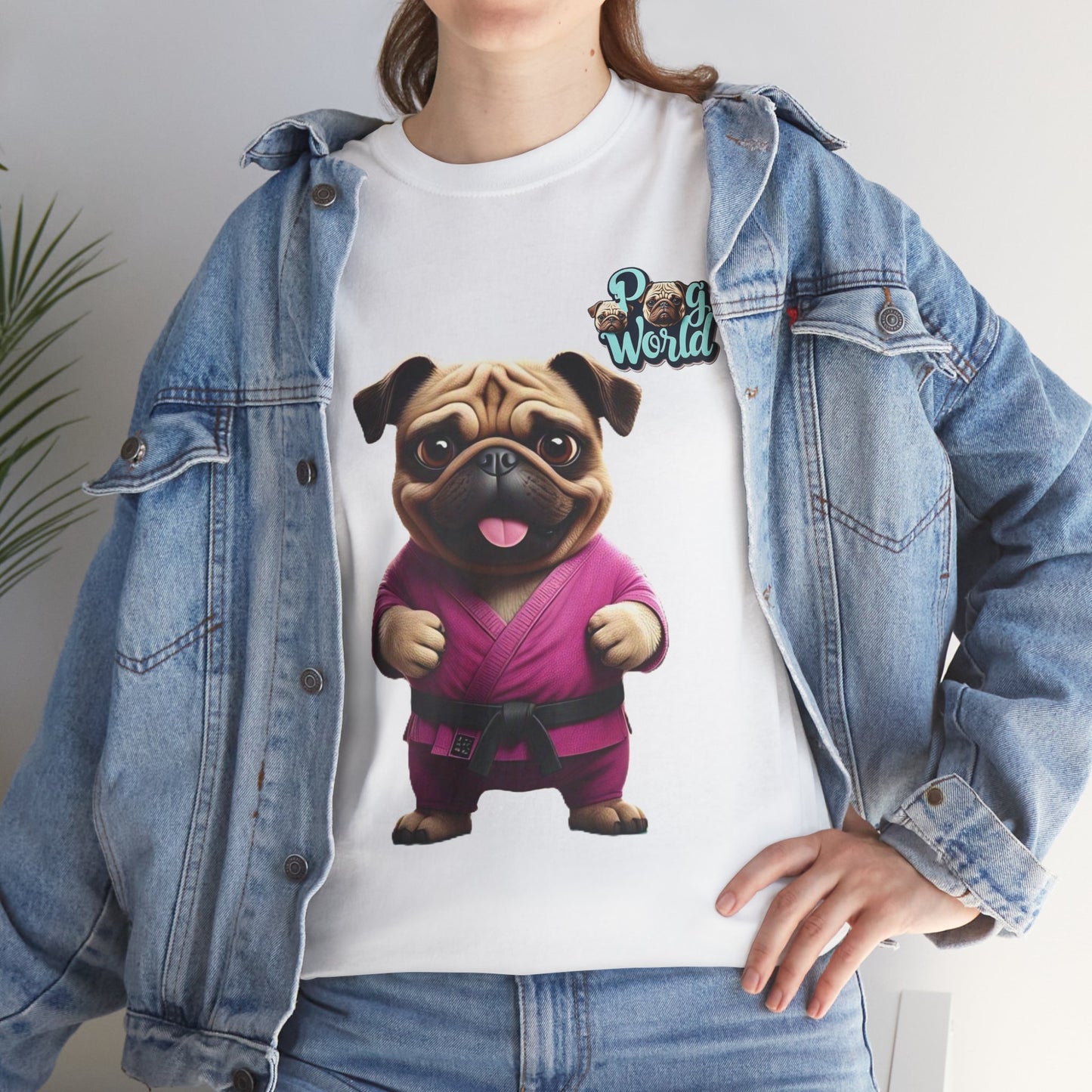 PUG WORLD Unisex Heavy Cotton Tee