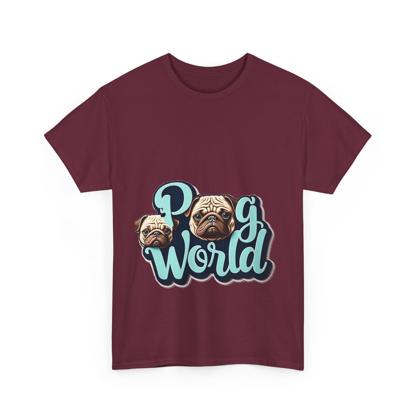 PUG WORLD Unisex Heavy Cotton Tee