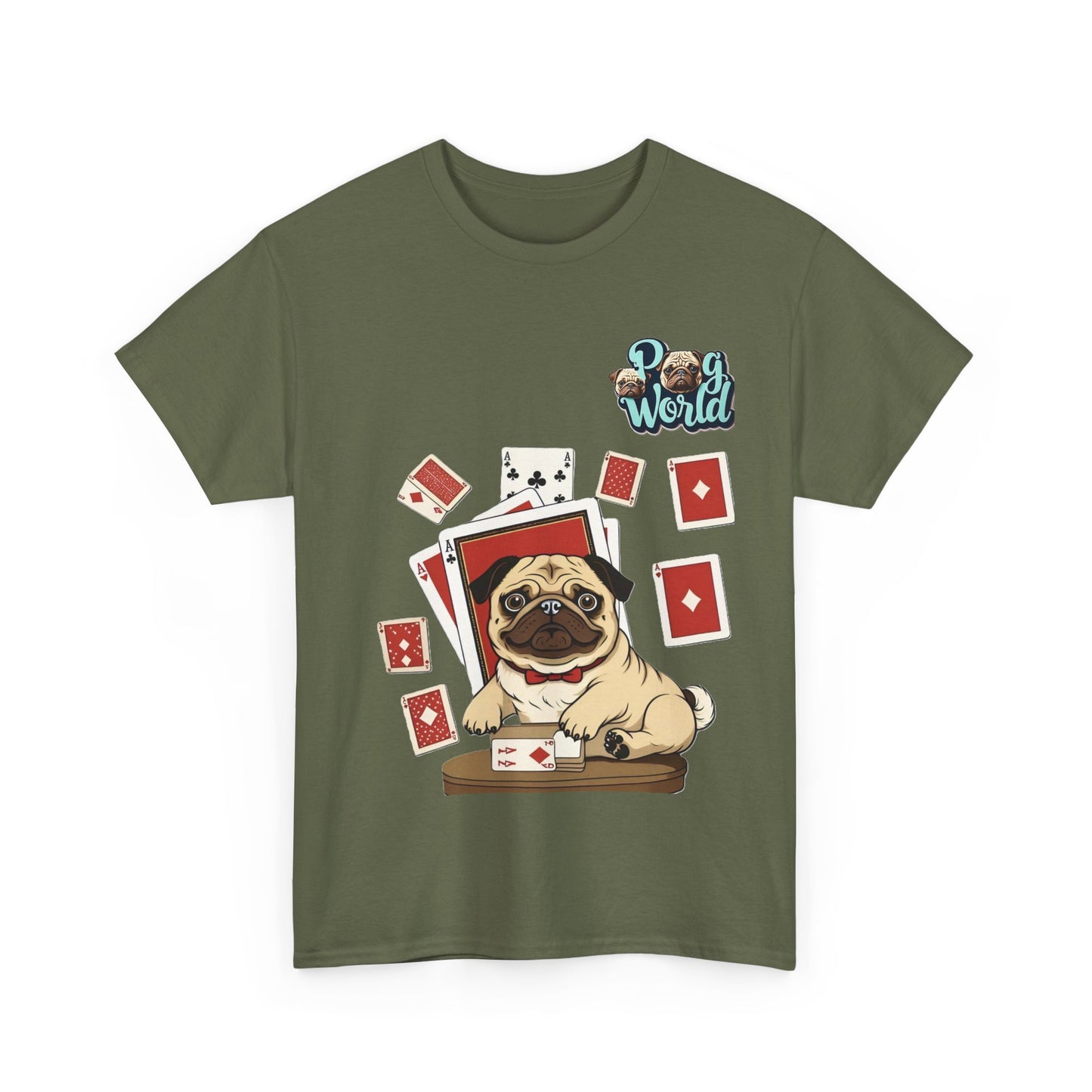 PUG WORLD Unisex Heavy Cotton Tee