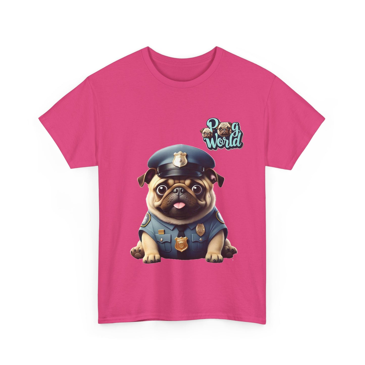 PUG WORLD Unisex Heavy Cotton Tee