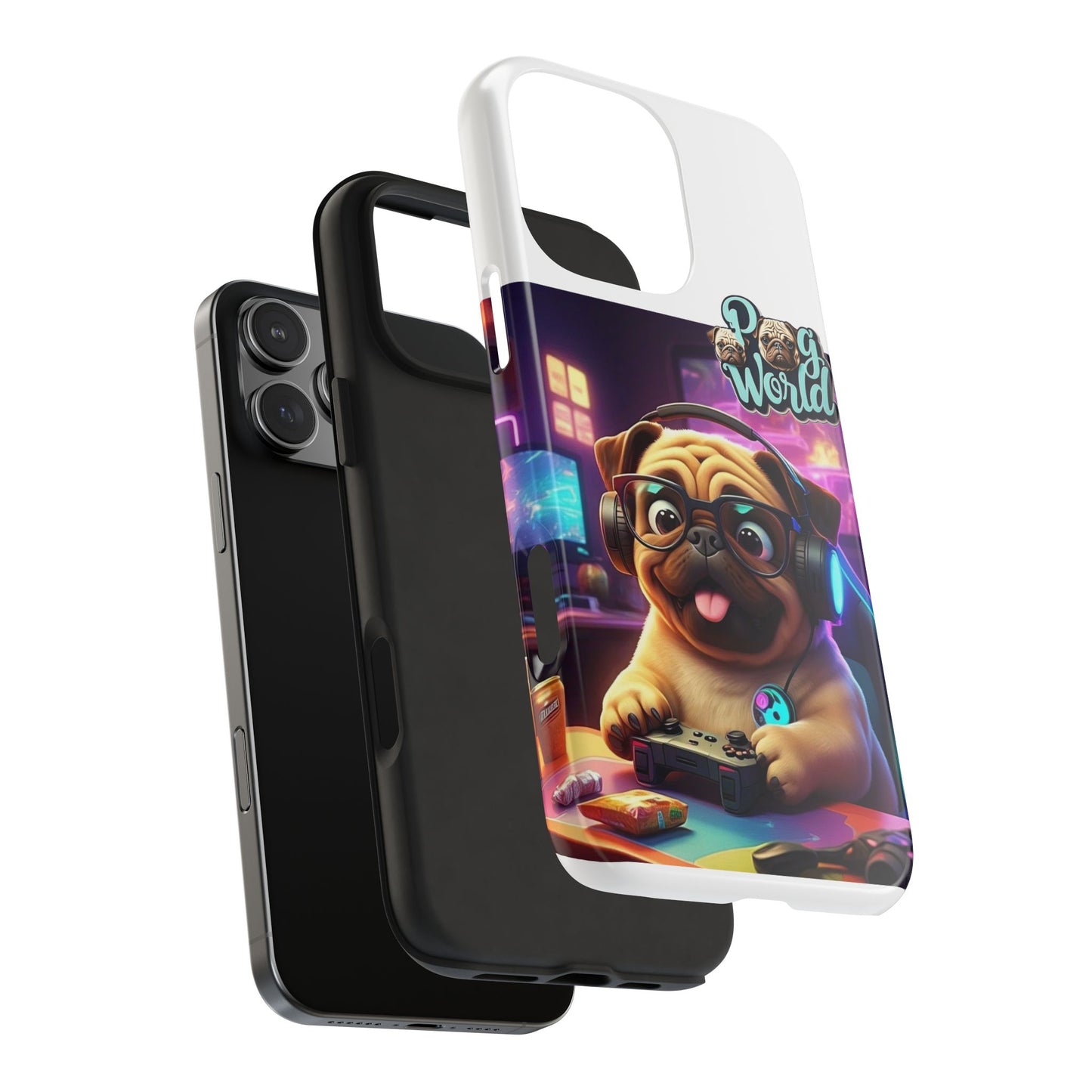 PUG WORDL Tough Phone Cases