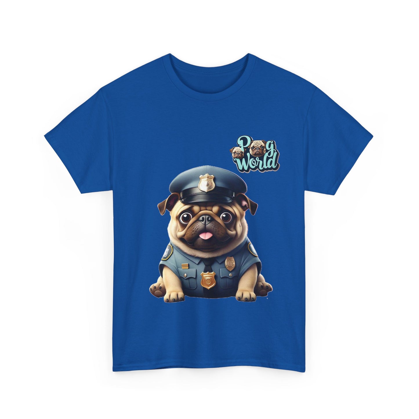 PUG WORLD Unisex Heavy Cotton Tee