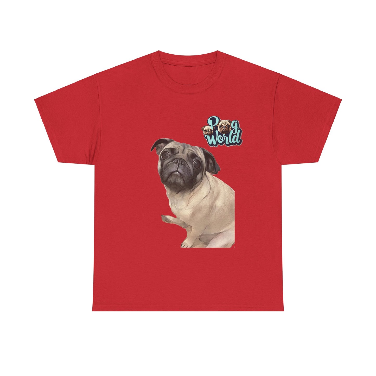 PUG WORLD Unisex Heavy Cotton Tee