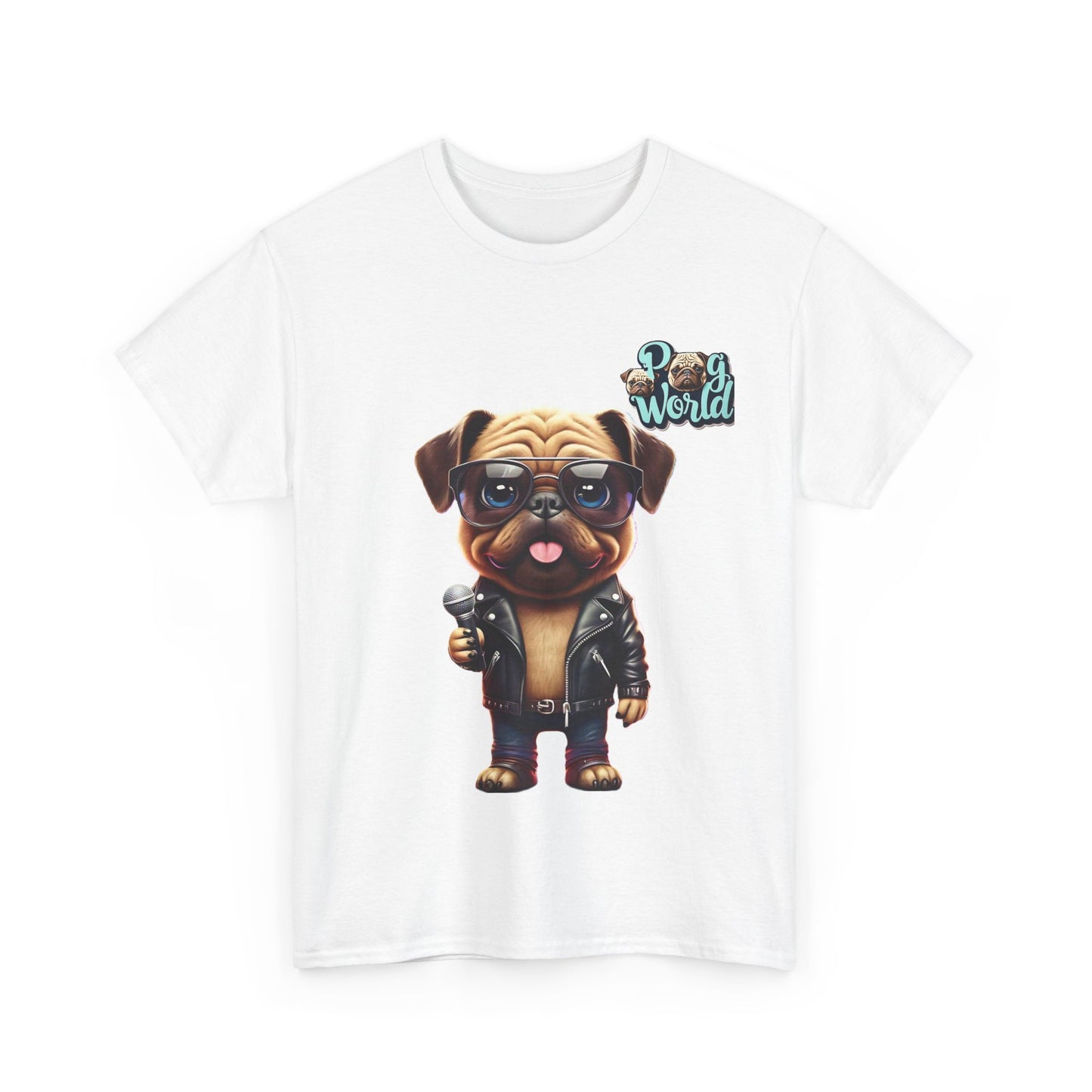 PUG WORLD Unisex Heavy Cotton Tee