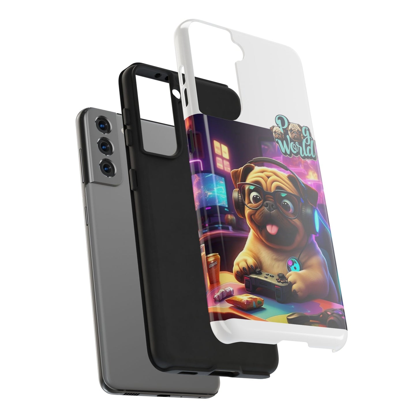 PUG WORDL Tough Phone Cases