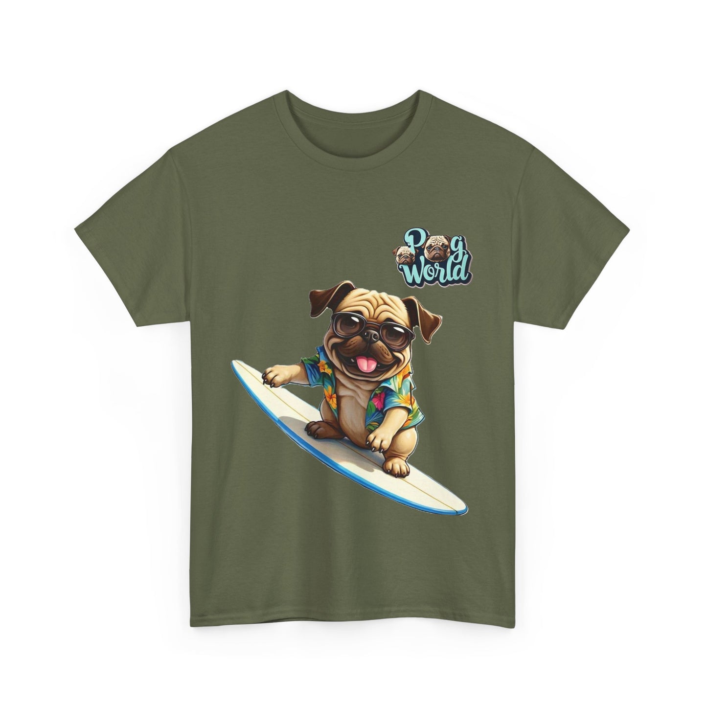 PUG WORDL Unisex Heavy Cotton Tee