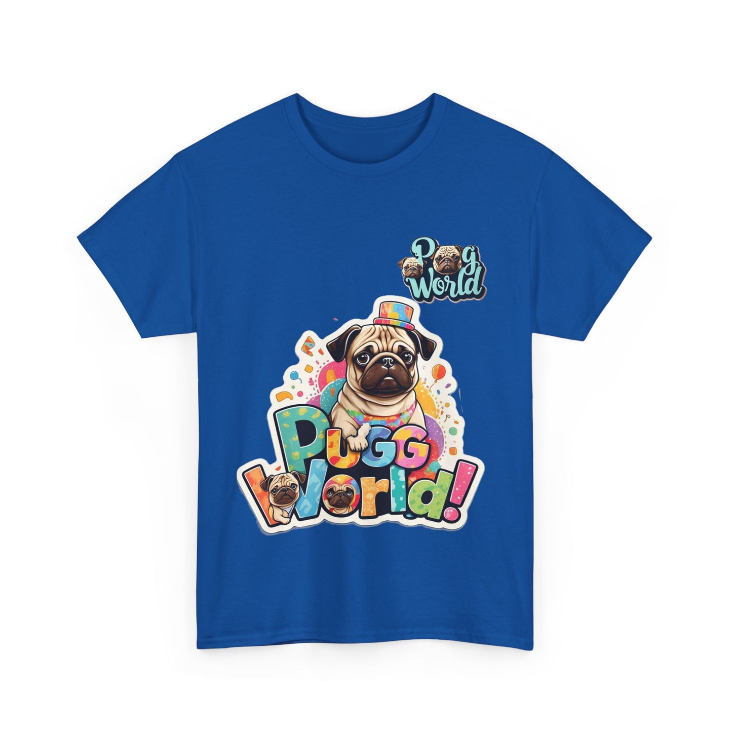 PUG WORDL BIRTHDAY Unisex Heavy Cotton Tee