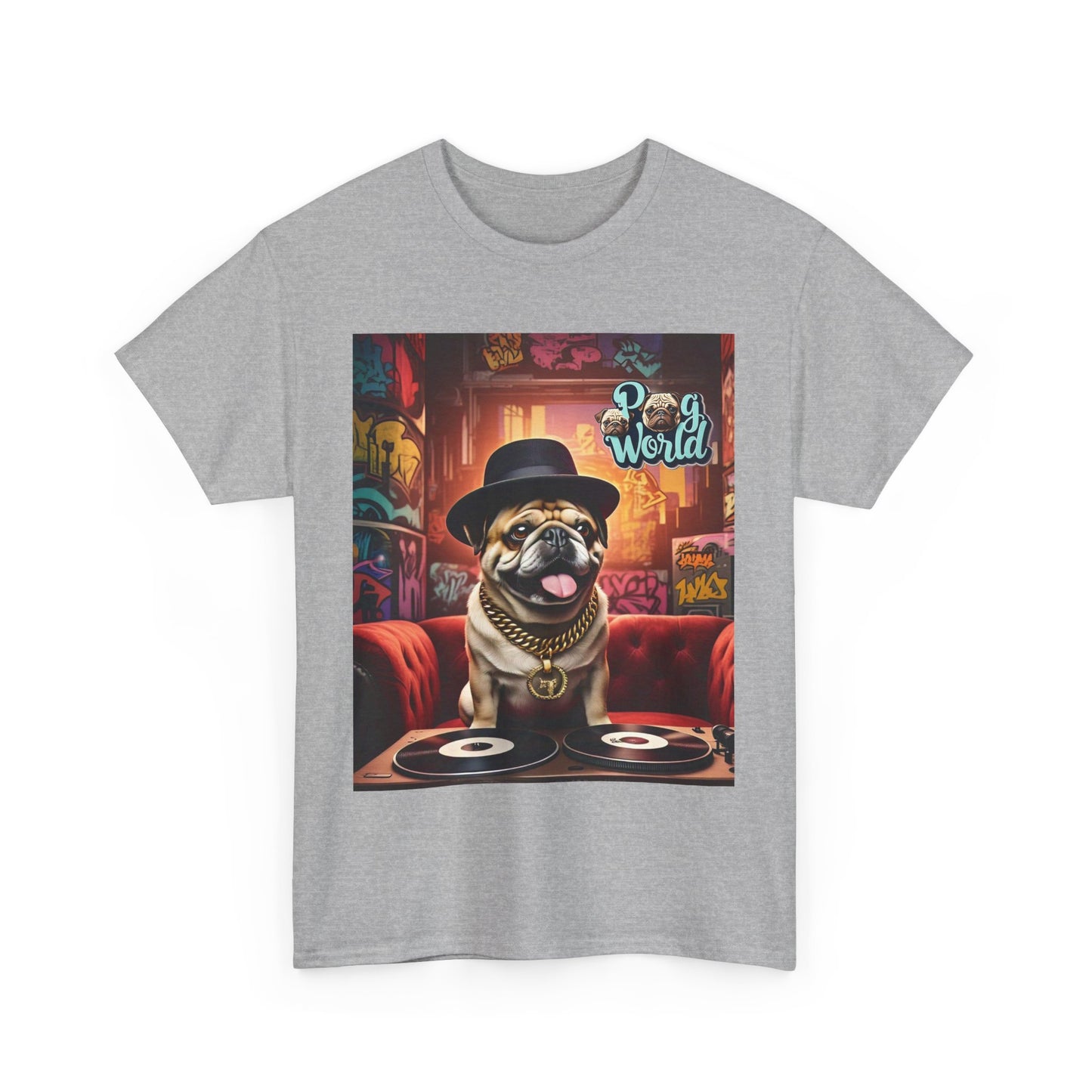 PUG WORLD DJ Unisex Heavy Cotton Tee