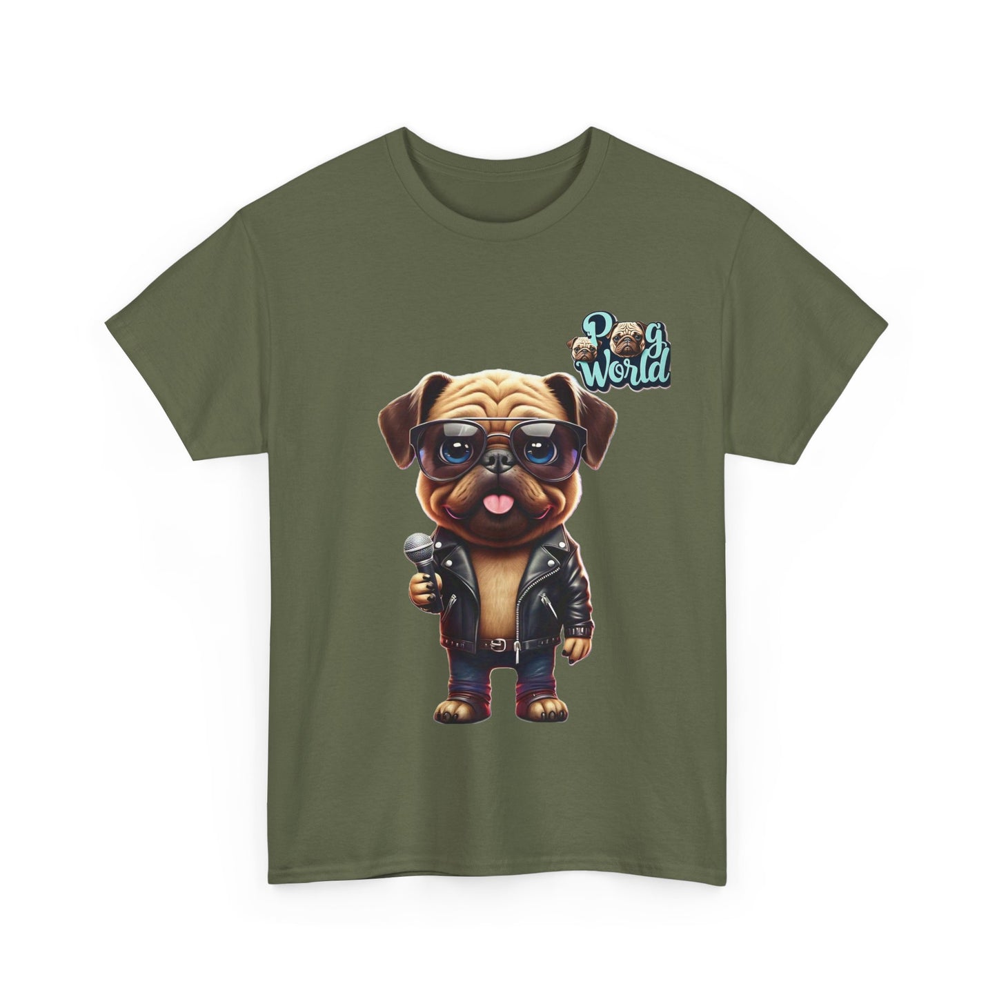 PUG WORLD Unisex Heavy Cotton Tee